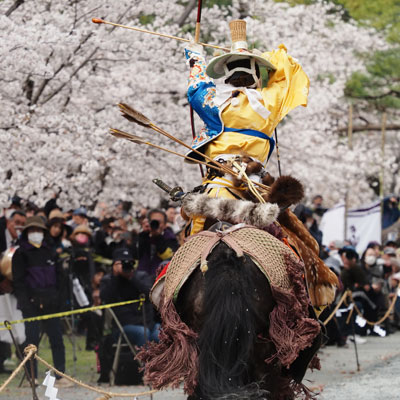 2025年3月　福岡・柳川市　三柱神社　流鏑馬奉納