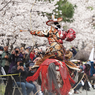 2025年3月　福岡・柳川市　三柱神社　流鏑馬奉納