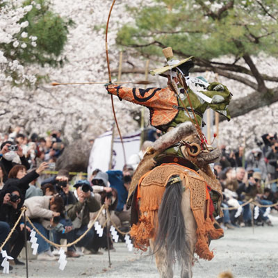 2025年3月　福岡・柳川市　三柱神社　流鏑馬奉納