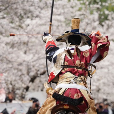 2025年3月　福岡・柳川市　三柱神社　流鏑馬奉納