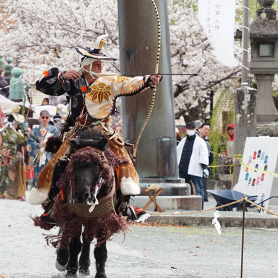 2025年3月　柳川市　流鏑馬　宗家　源　長統