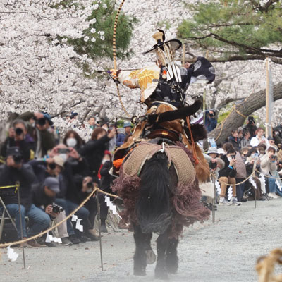 2025年3月　柳川市　三柱神社　流鏑馬