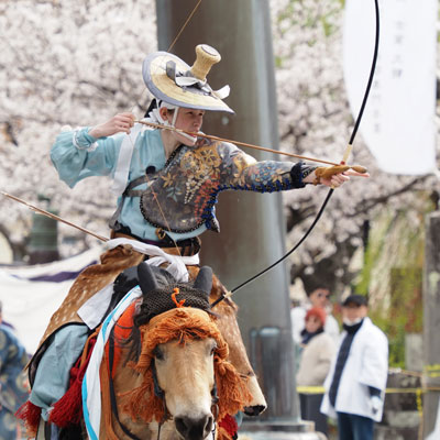 2025年3月　福岡・柳川市　三柱神社　流鏑馬奉納